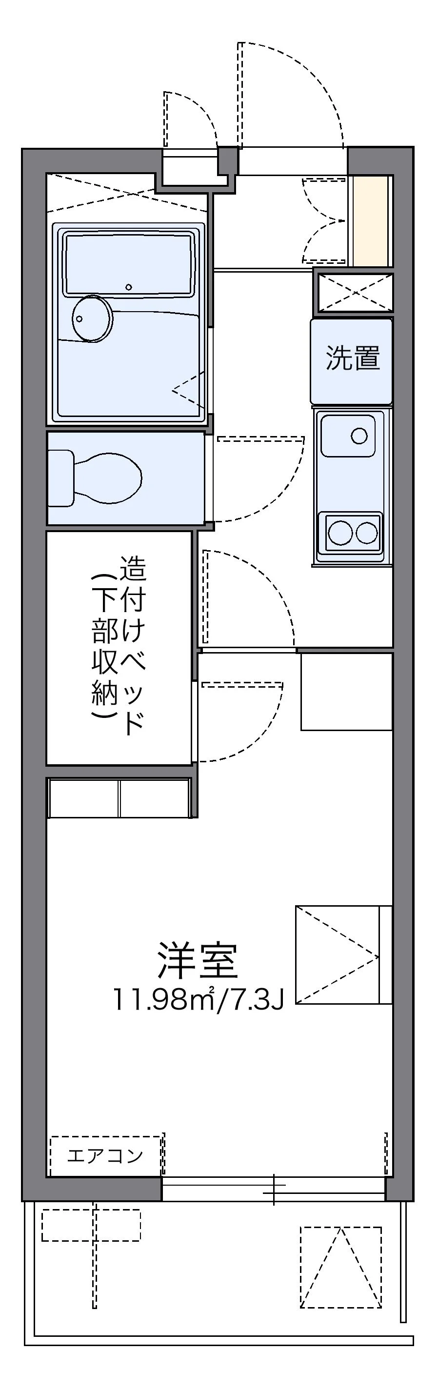 代表的な間取のため実際の間取とは異なる場合があります
