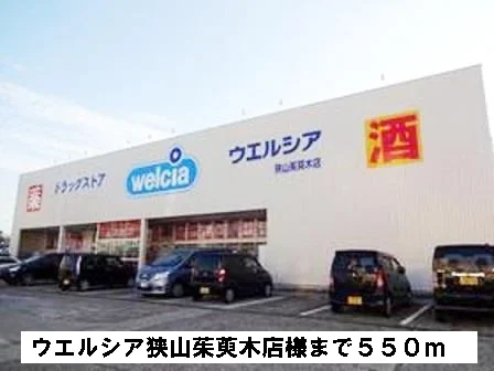 ウエルシア狭山茱萸木店様まで550m