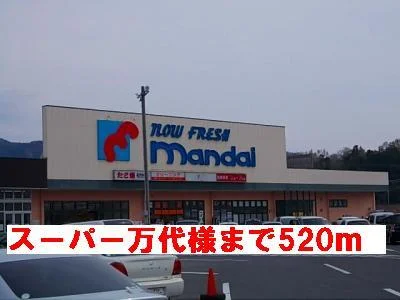 万代様まで520m