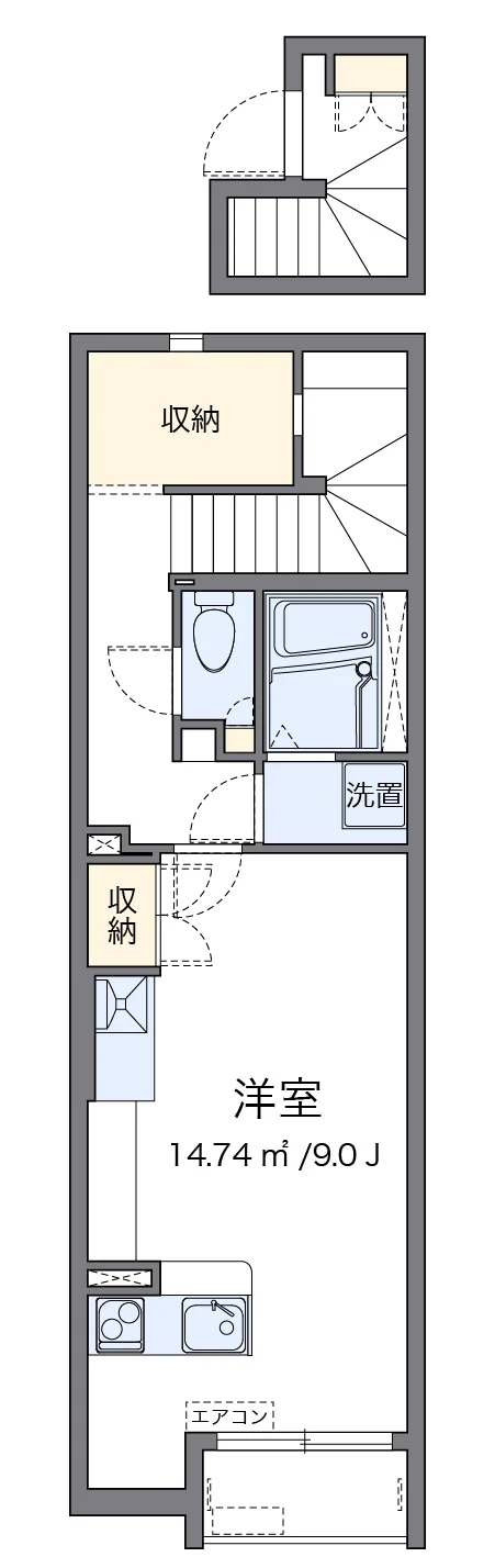代表的な間取のため実際の間取とは異なる場合があります