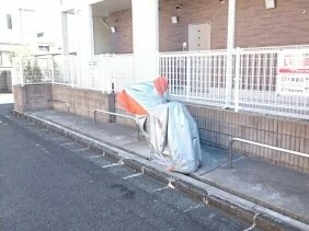 バイク置場まで0m