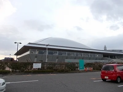亀田総合体育館まで3100m