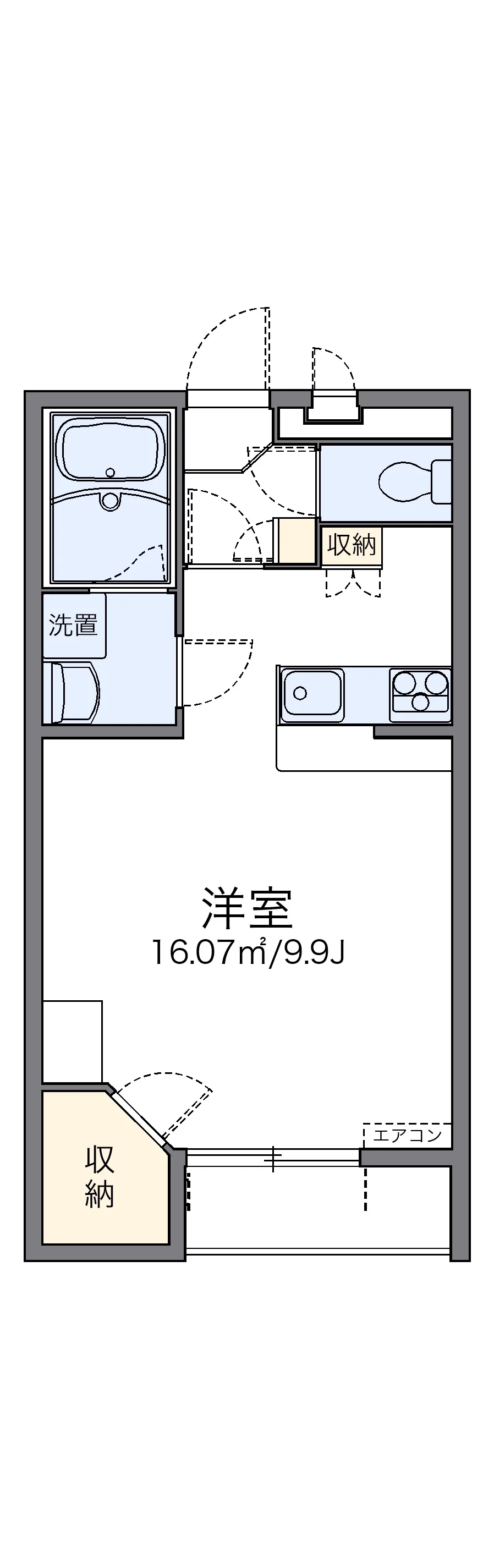 代表的な間取のため実際の間取とは異なる場合があります