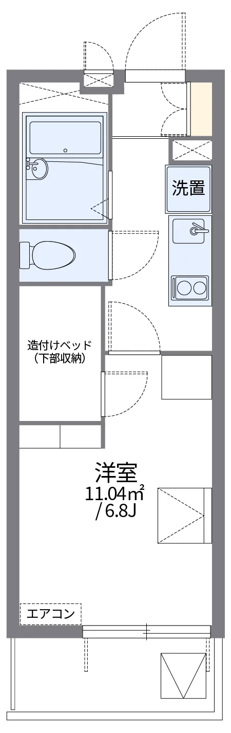 代表的な間取のため実際の間取とは異なる場合があります
