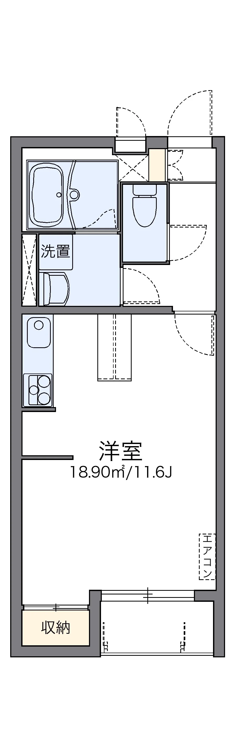 代表的な間取のため実際の間取とは異なる場合があります
