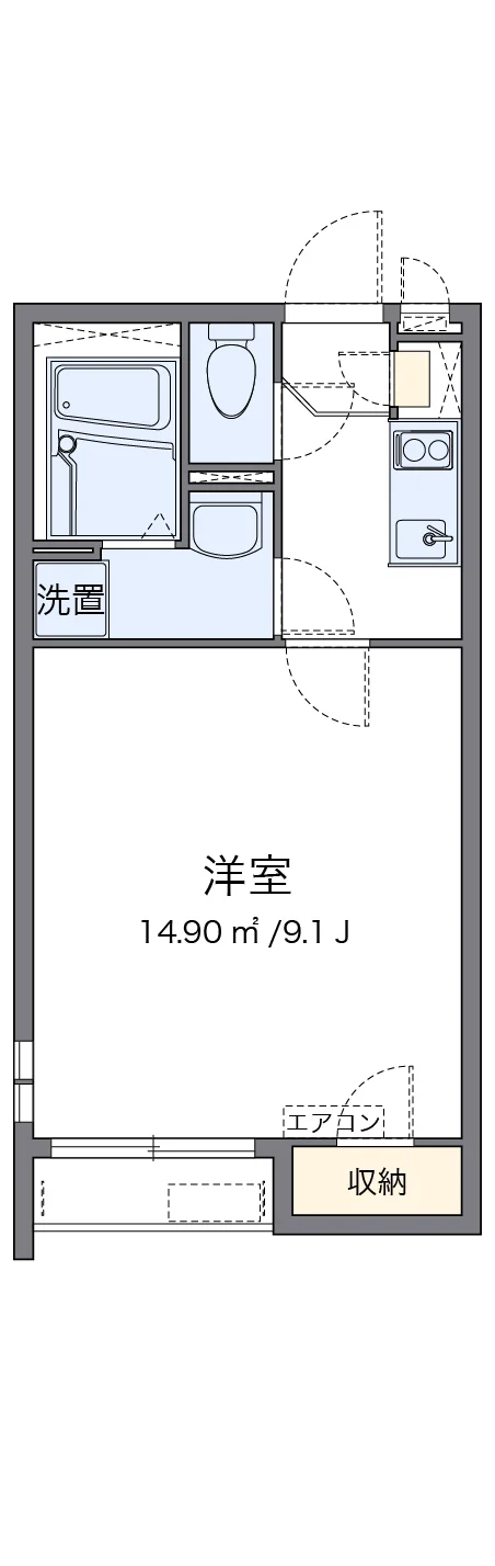 代表的な間取のため実際の間取とは異なる場合があります