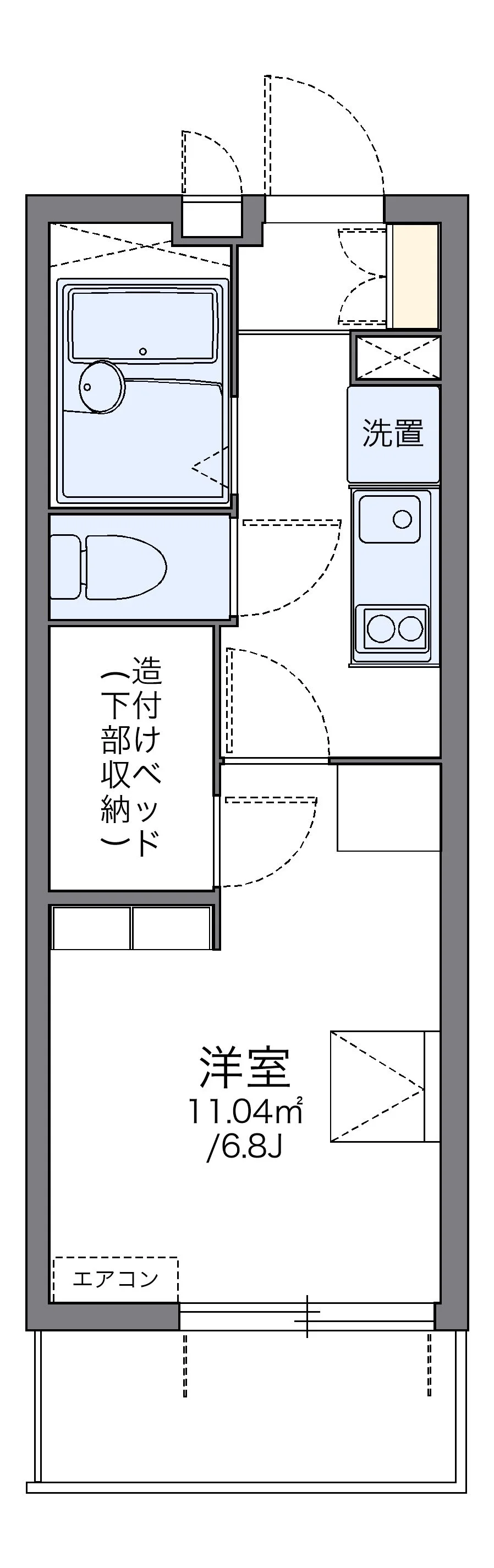 代表的な間取のため実際の間取とは異なる場合があります