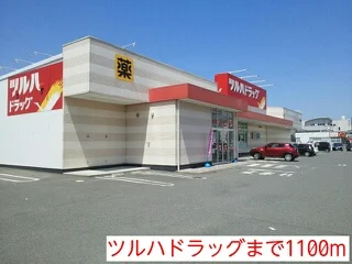 ツルハドラッグまで1100m