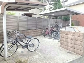 駐輪場まで0m