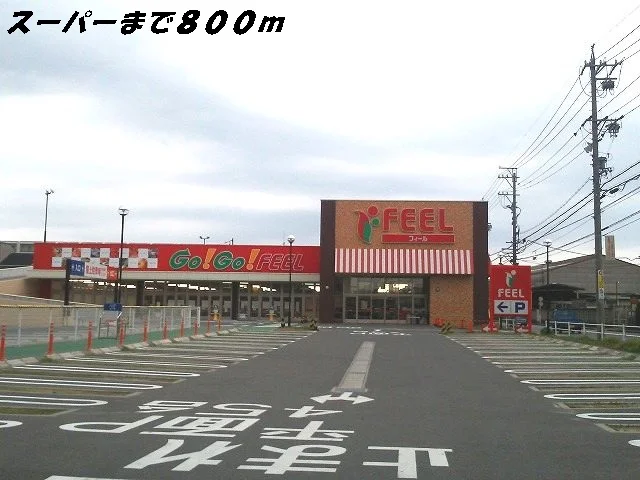 フィールまで800m