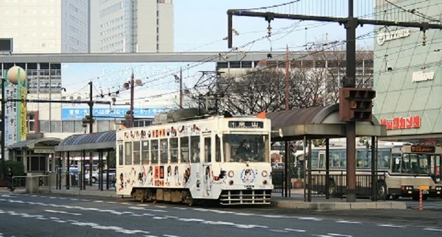 路面電車・田町駅まで450m