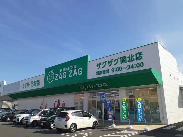 ザグザグ岡北店まで1250m