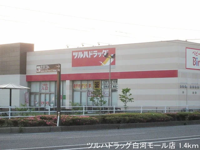ツルハドラッグ白河モール店まで1400m