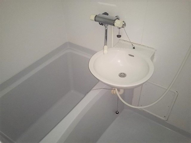 混合水栓で温度調節が簡単！