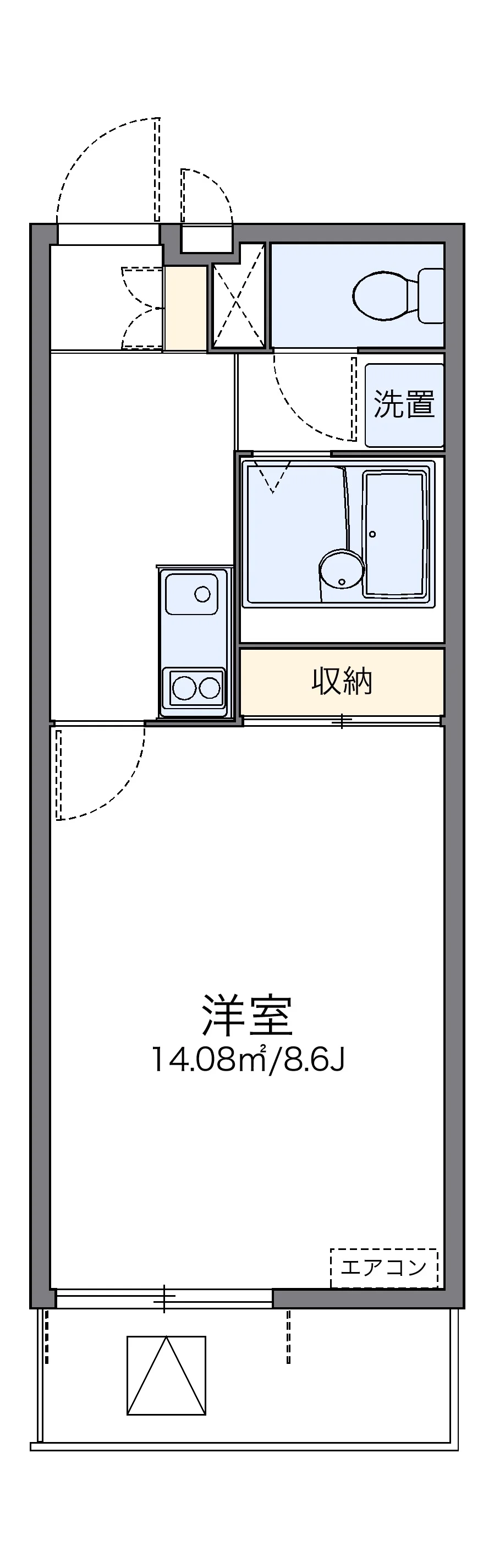 代表的な間取のため実際の間取とは異なる場合があります