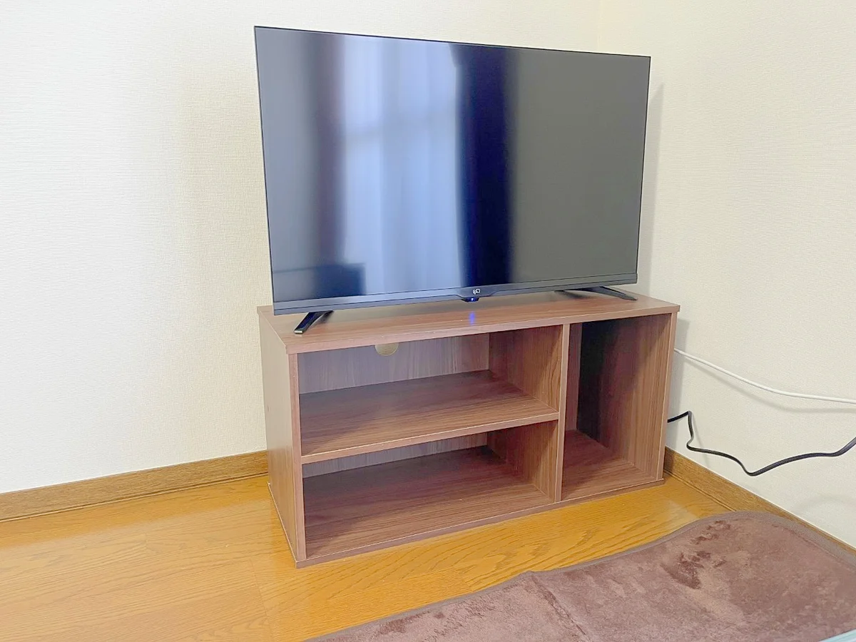 お部屋には32型テレビを設置しています☆YouTube視聴も可能ですよ♬