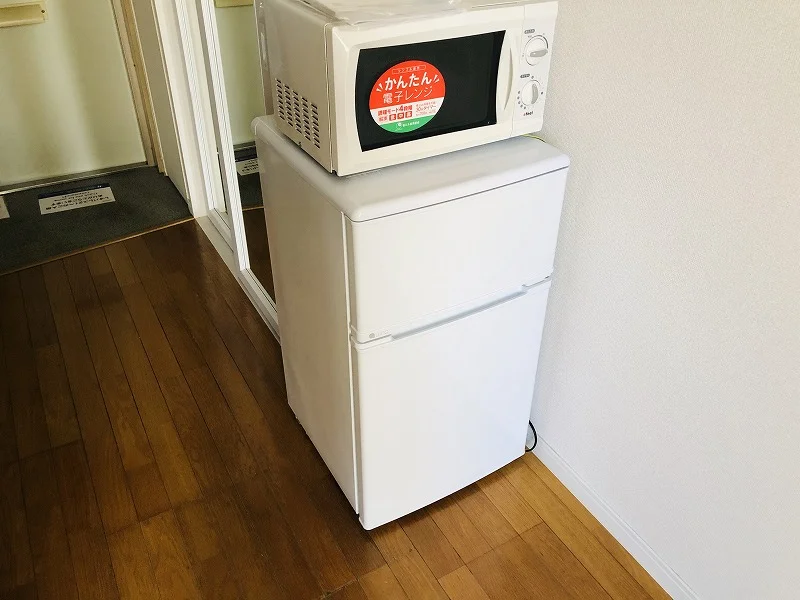 ２ドア冷蔵庫.レンジ