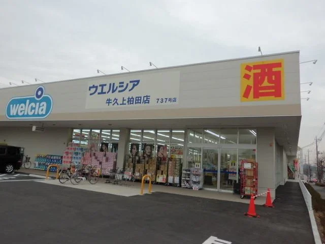 ウエルシア牛久上柏田店まで800m