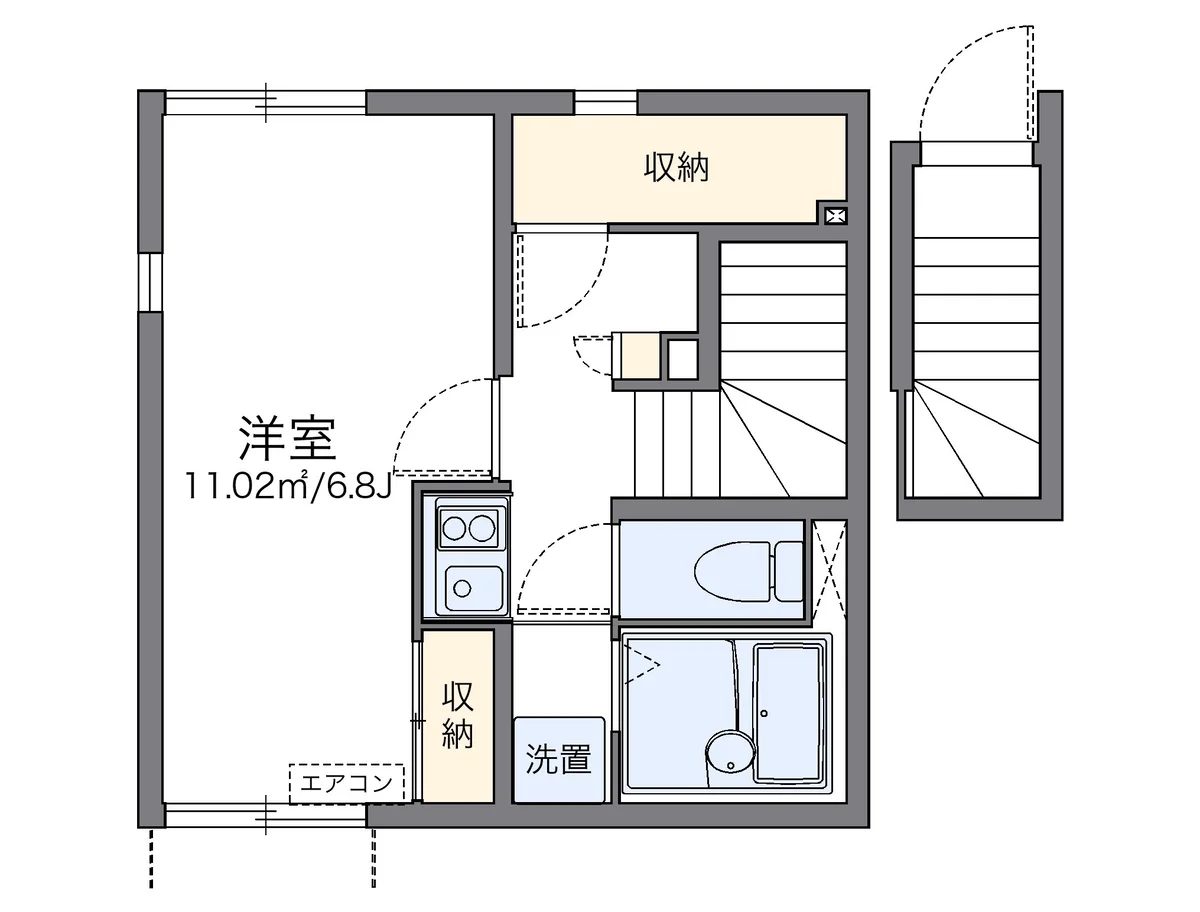代表的な間取のため実際の間取とは異なる場合があります