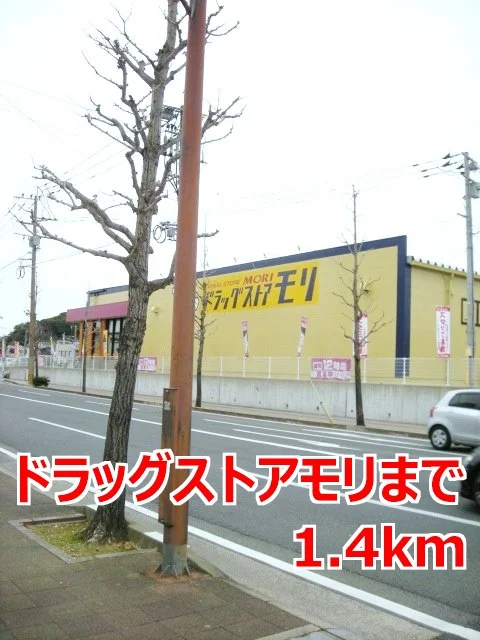ドラッグストアモリまで1400m