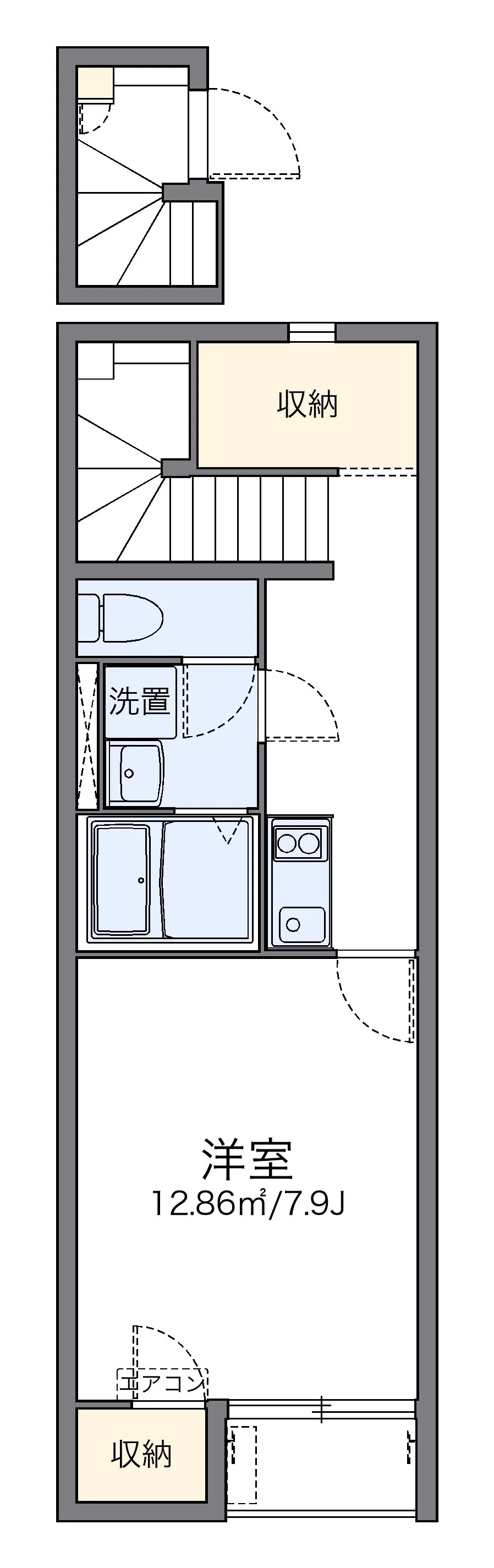 代表的な間取のため実際の間取とは異なる場合があります