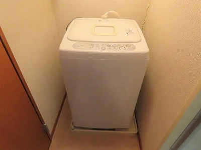 洗濯機も付いています