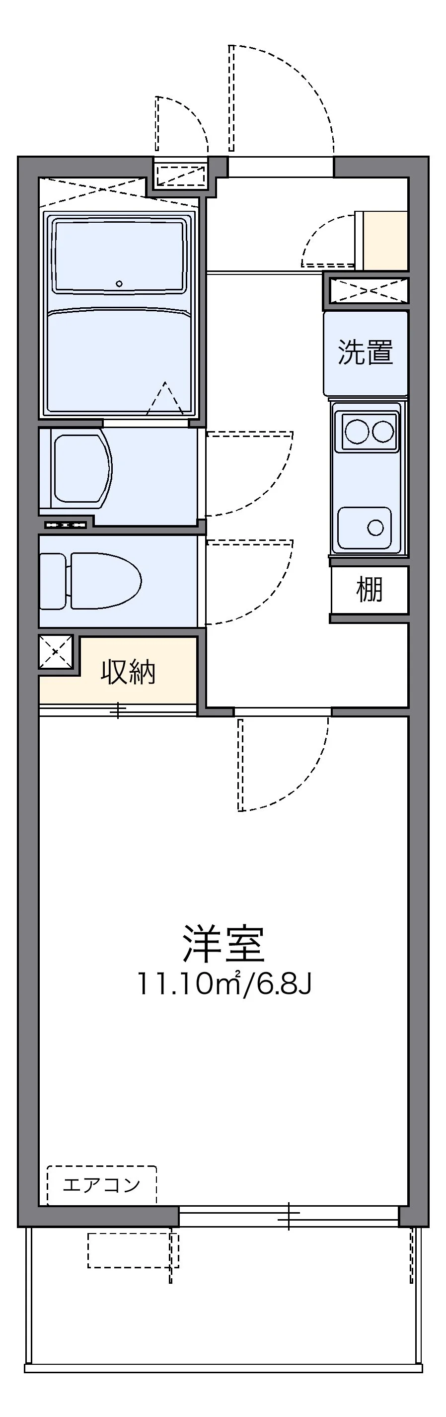 代表的な間取のため実際の間取とは異なる場合があります