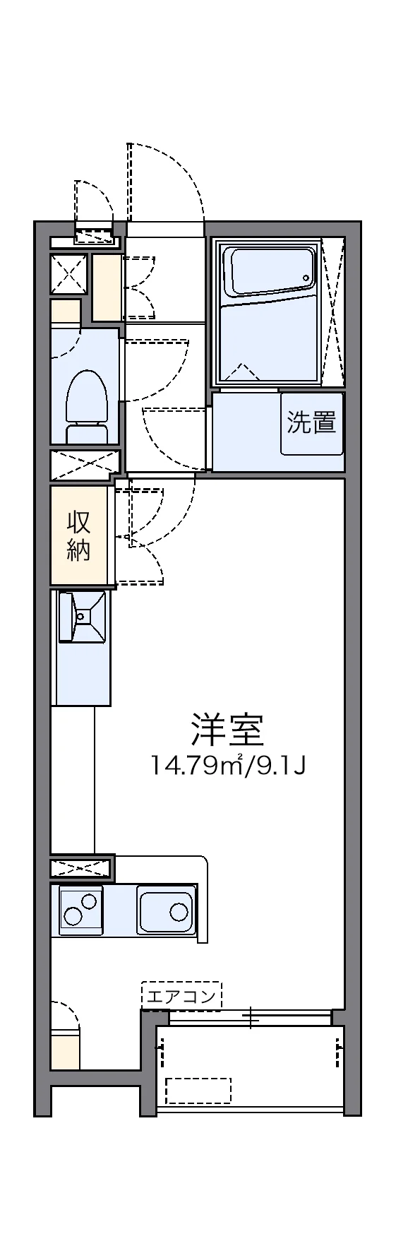 代表的な間取のため実際の間取とは異なる場合があります