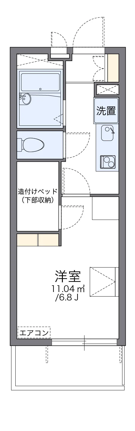 代表的な間取のため実際の間取とは異なる場合があります