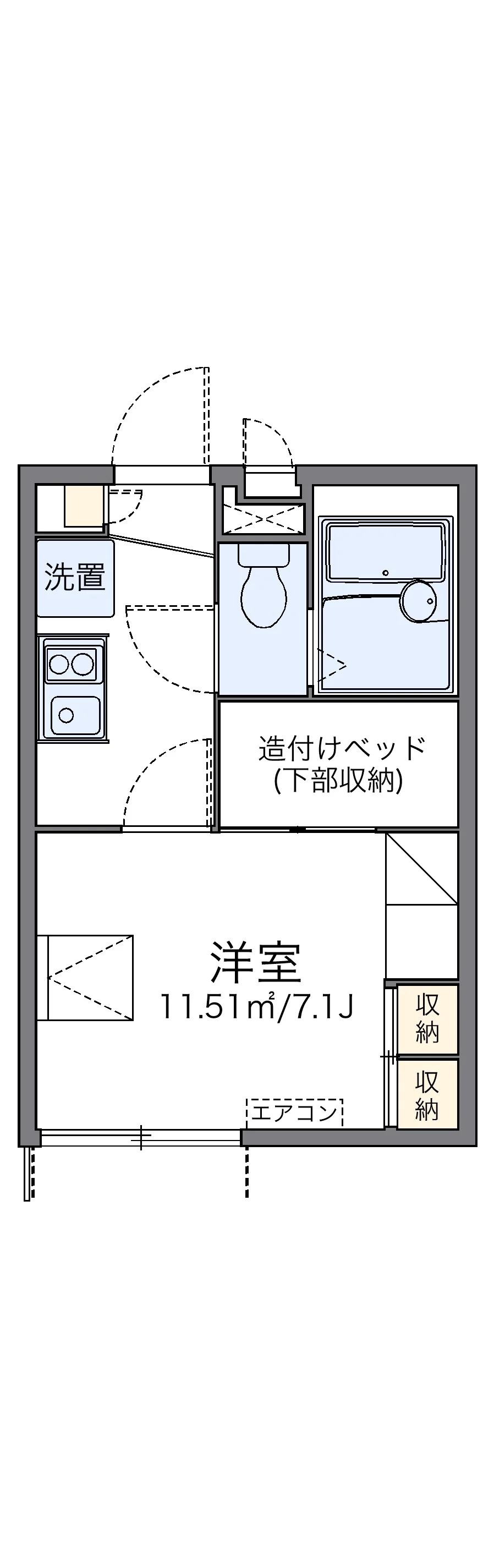 代表的な間取のため実際の間取とは異なる場合があります
