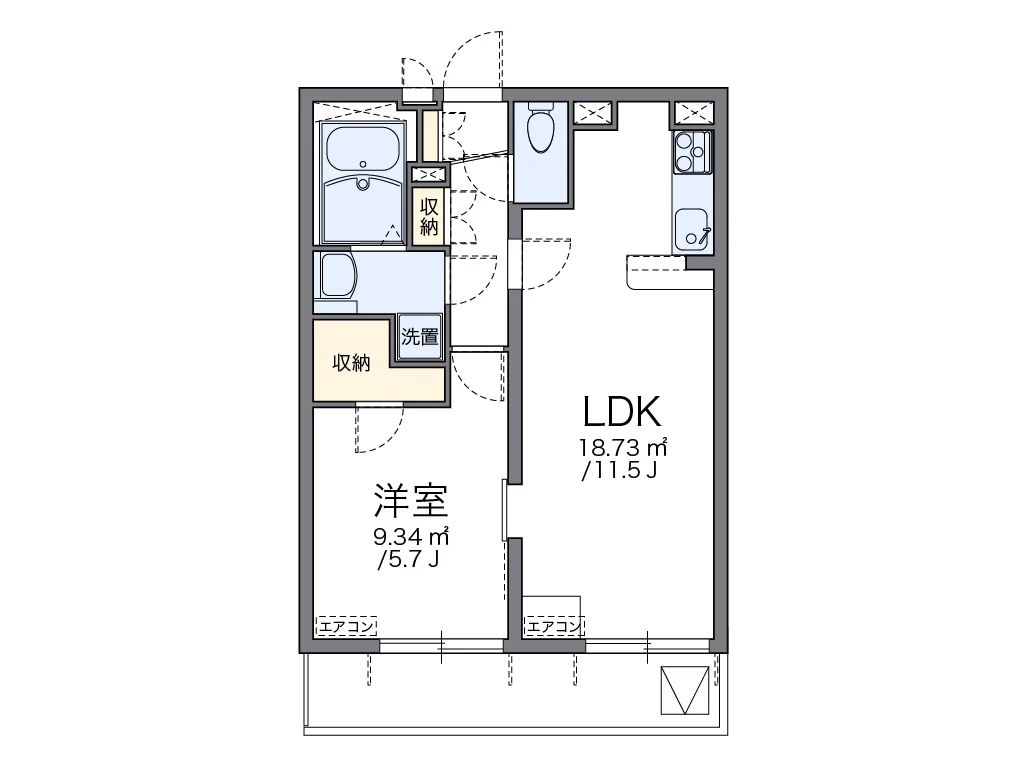 代表的な間取のため実際の間取とは異なる場合があります