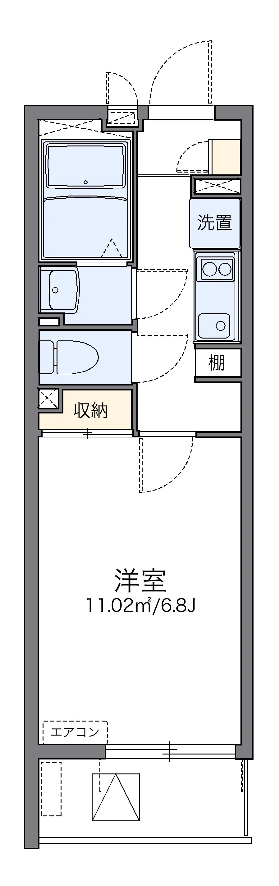 代表的な間取のため実際の間取とは異なる場合があります
