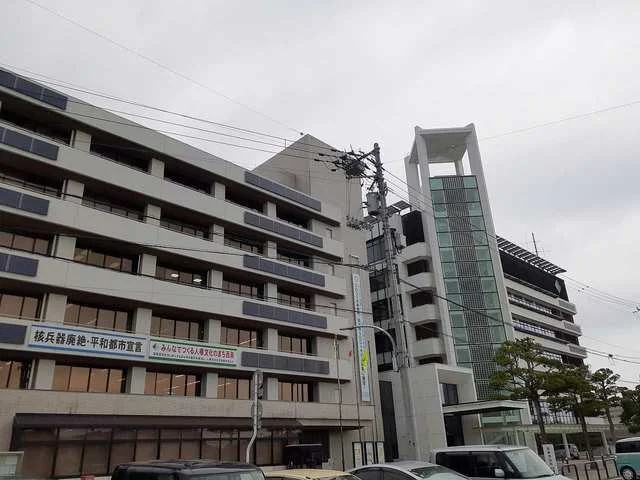 西条市役所様まで550m