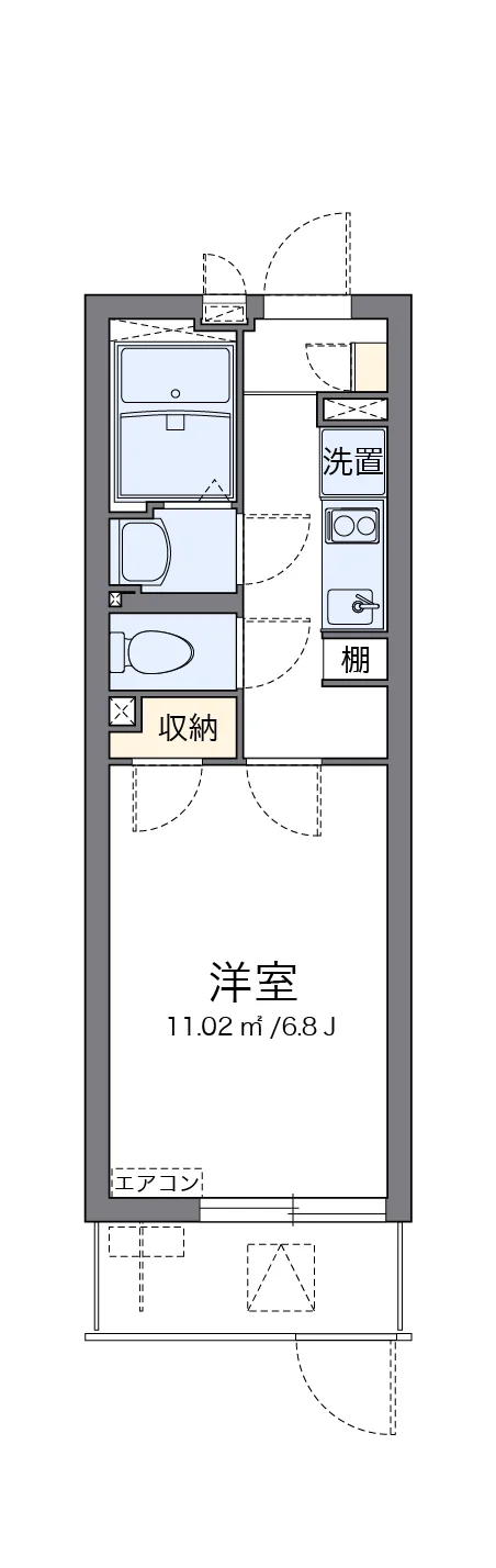 代表的な間取のため実際の間取とは異なる場合があります