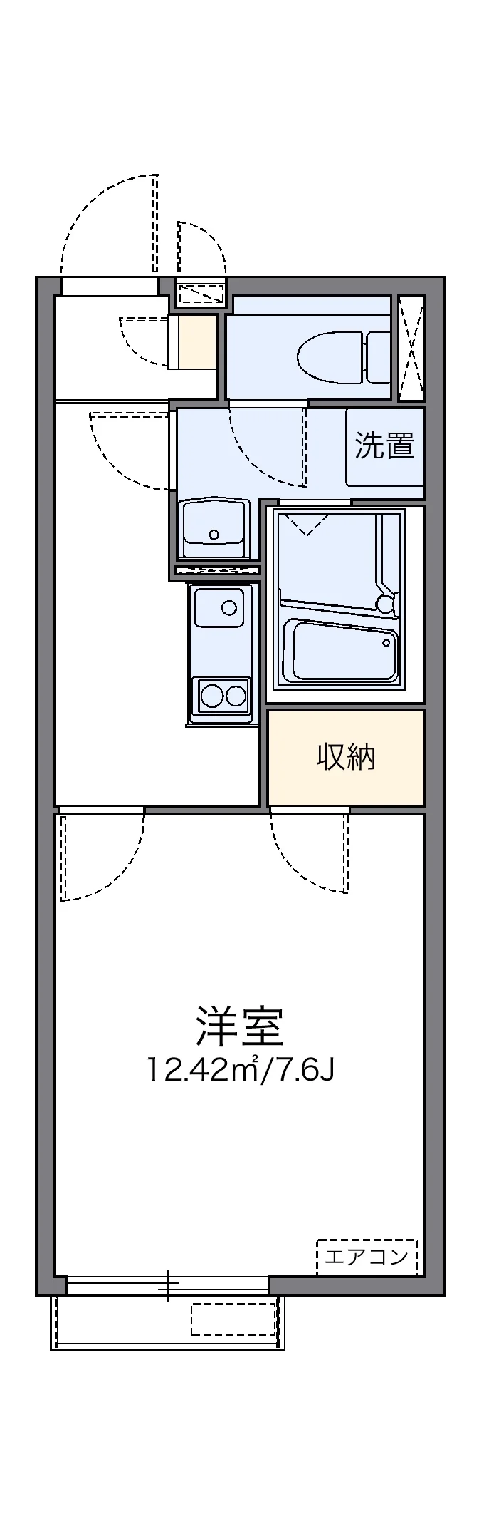 代表的な間取のため実際の間取とは異なる場合があります
