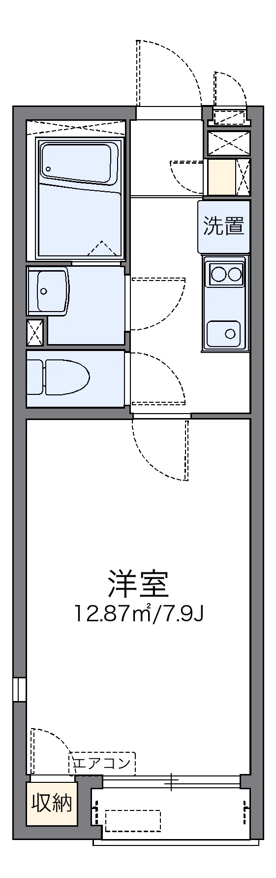 代表的な間取のため実際の間取とは異なる場合があります
