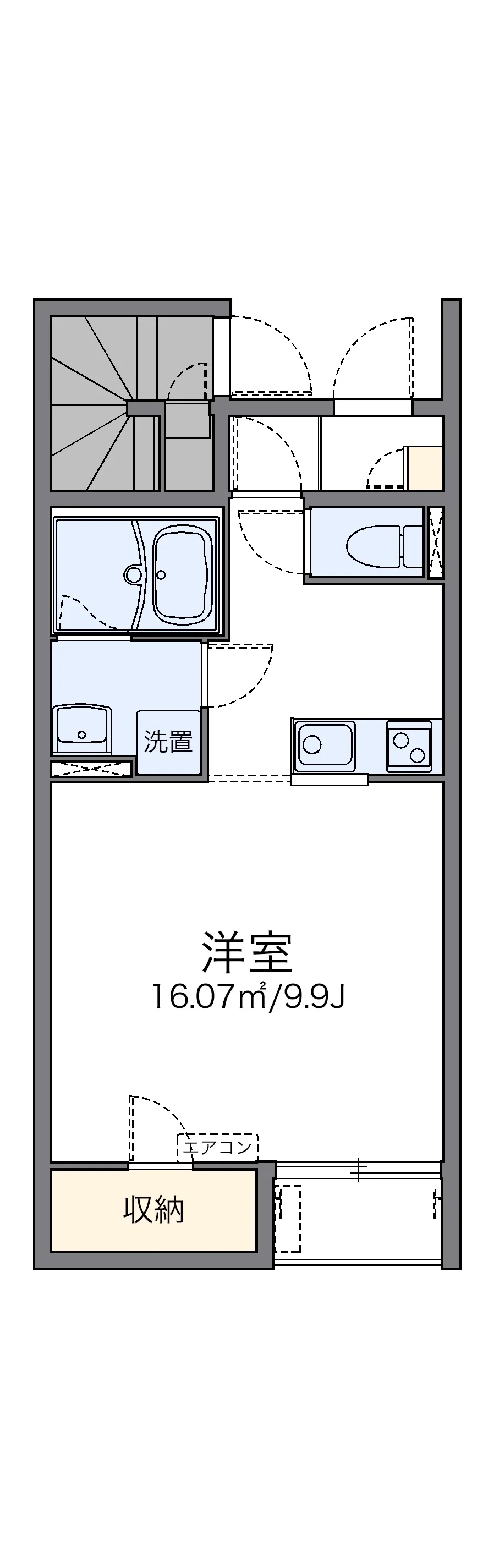 代表的な間取のため実際の間取とは異なる場合があります