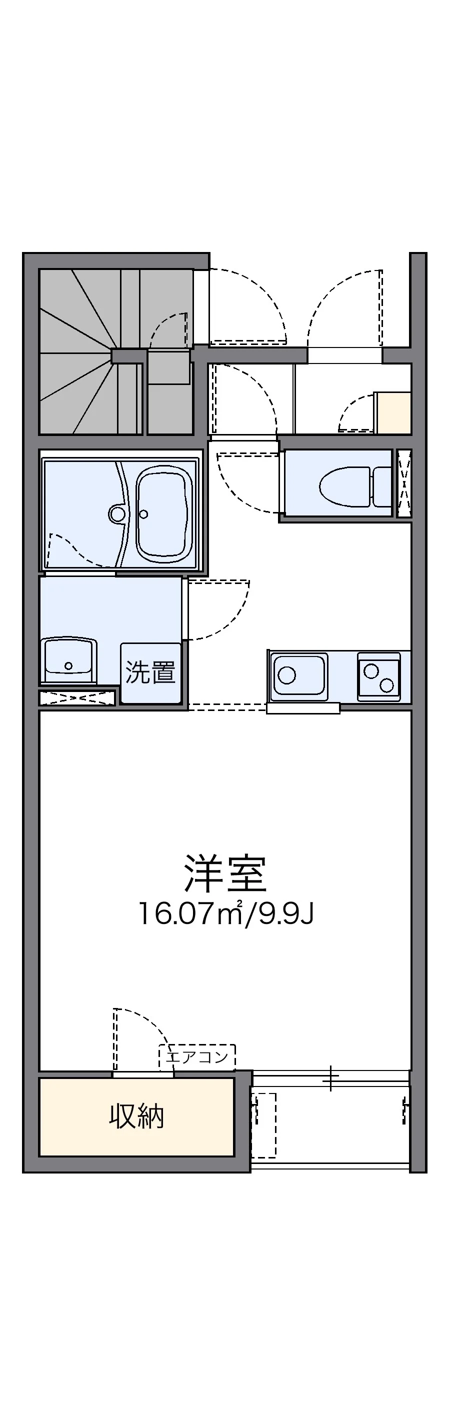 代表的な間取のため実際の間取とは異なる場合があります