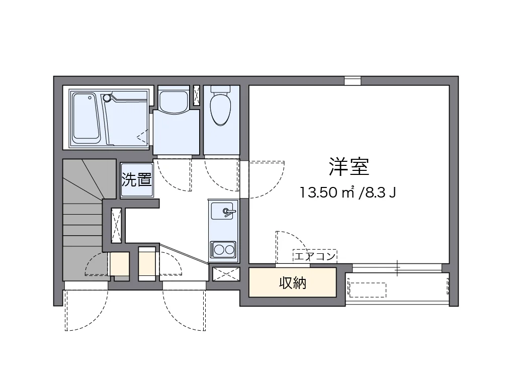 代表的な間取のため実際の間取とは異なる場合があります