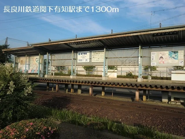 長良川鉄道　関下有知駅まで1300m