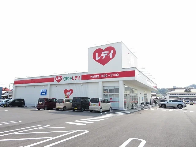 くすりのレデイ大新田店様まで950m