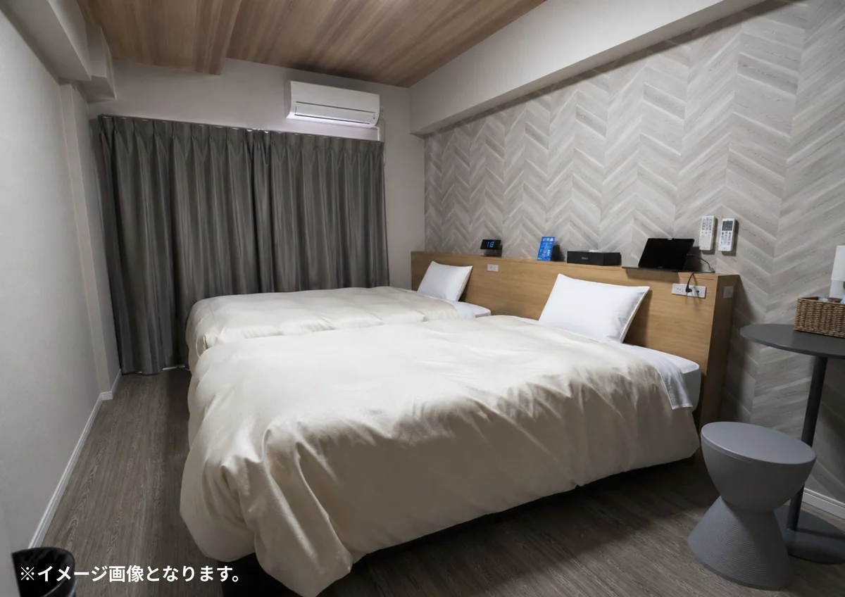 ベッドは質の高い睡眠をサポートするエアウィーヴマットレスを採用♪