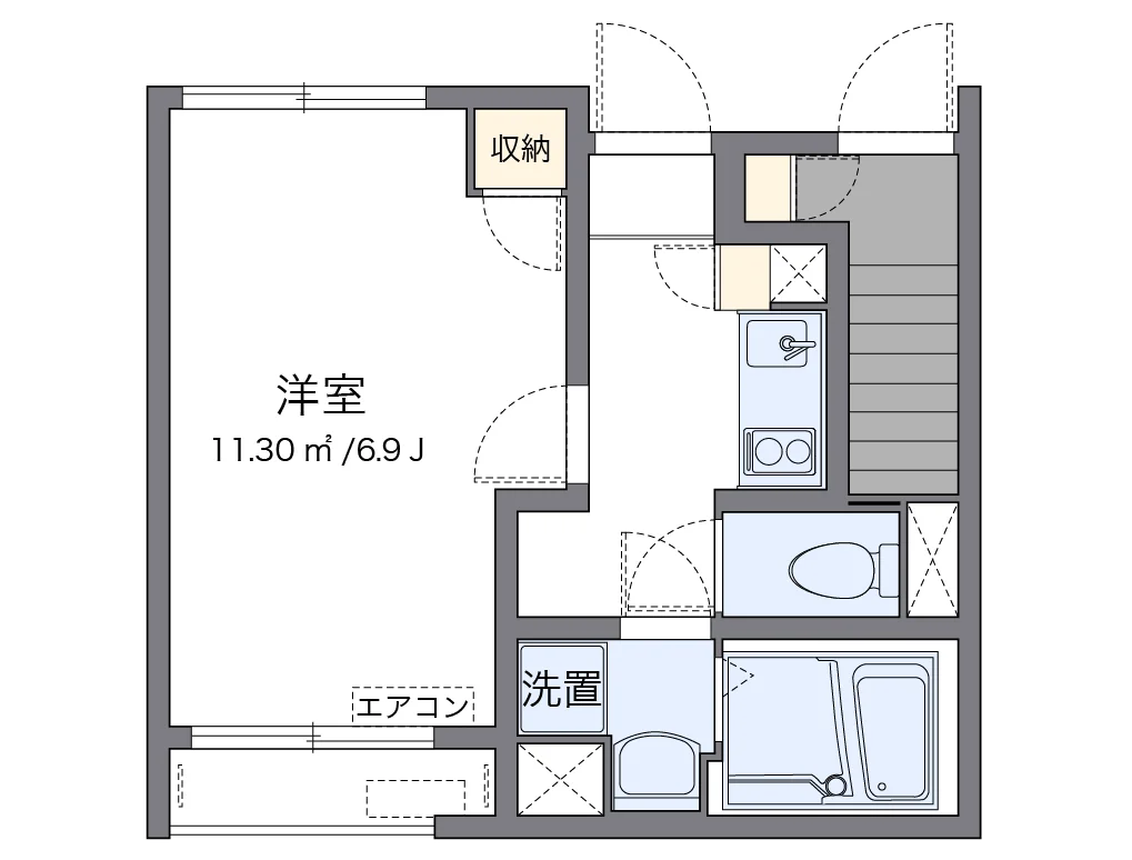 代表的な間取のため実際の間取とは異なる場合があります
