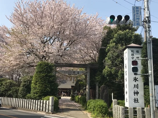 長宮氷川神社まで100m