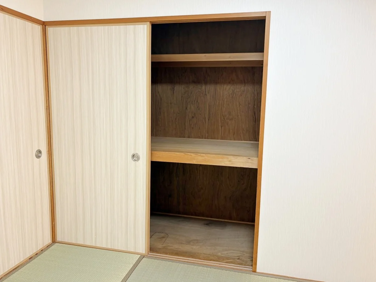 和室にも収納があります☺備品設置前写真です。