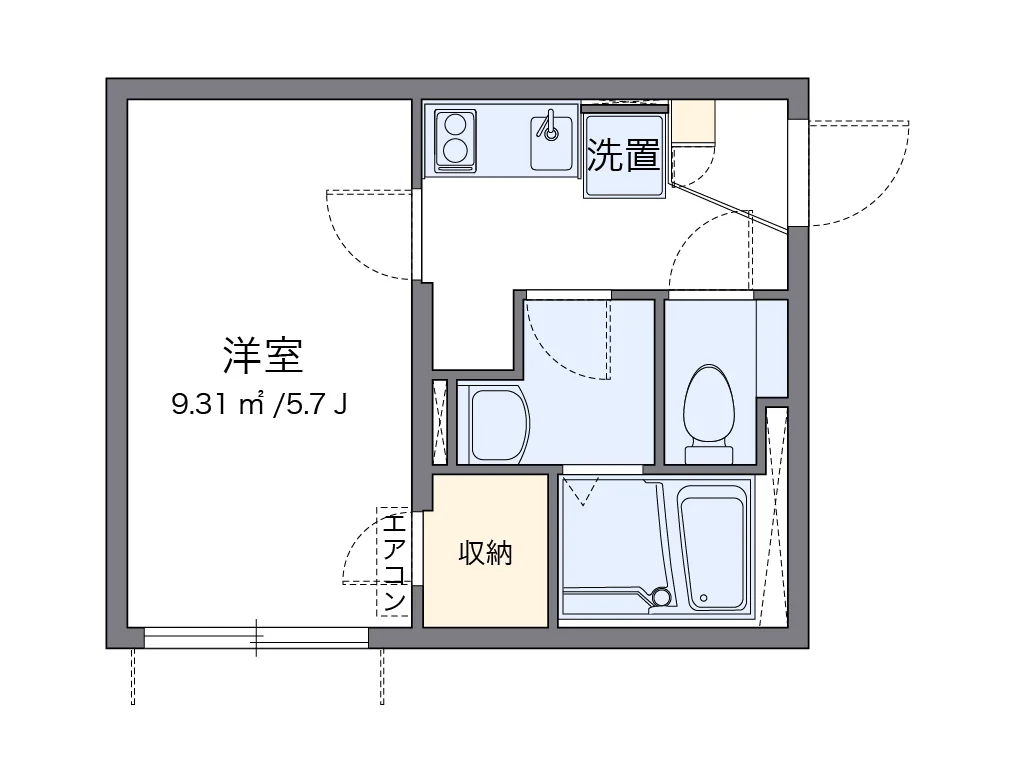 代表的な間取のため実際の間取とは異なる場合があります