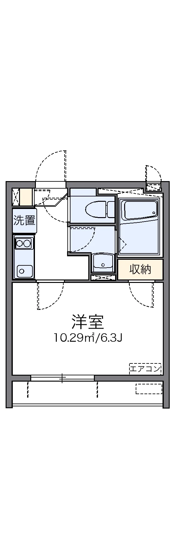 代表的な間取のため実際の間取とは異なる場合があります