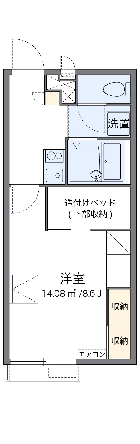 代表的な間取のため実際の間取とは異なる場合があります