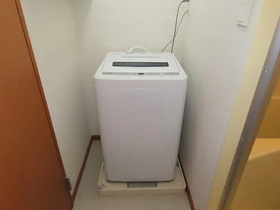 洗濯機も付いています
