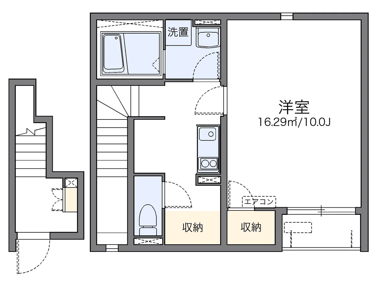代表的な間取のため実際の間取とは異なる場合があります
